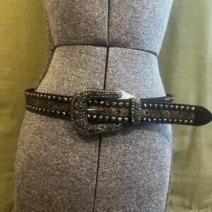 Studded Black Belt